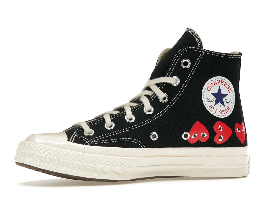 Converse Chuck Taylor All Star 70 Hi Comme des Garcons PLAY Multi-Heart Black