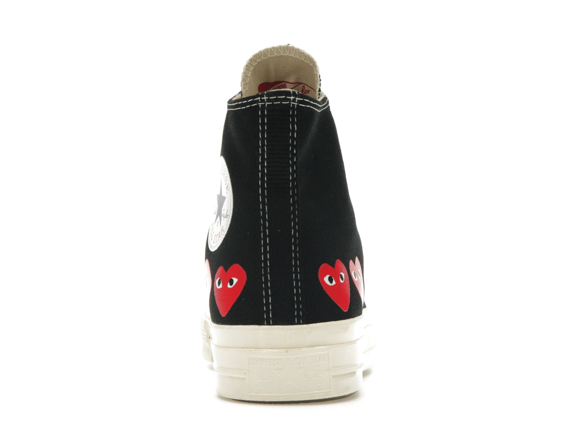 Converse Chuck Taylor All Star 70 Hi Comme des Garcons PLAY Multi-Heart Black