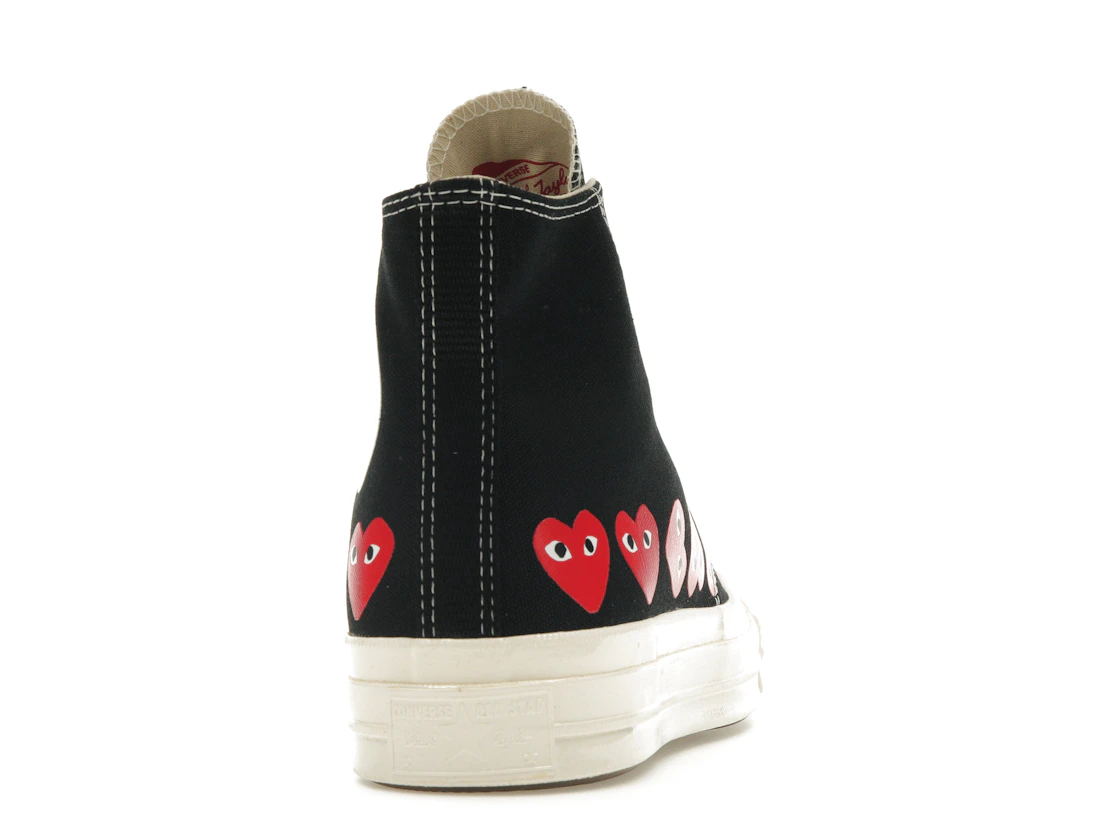 Converse Chuck Taylor All Star 70 Hi Comme des Garcons PLAY Multi-Heart Black