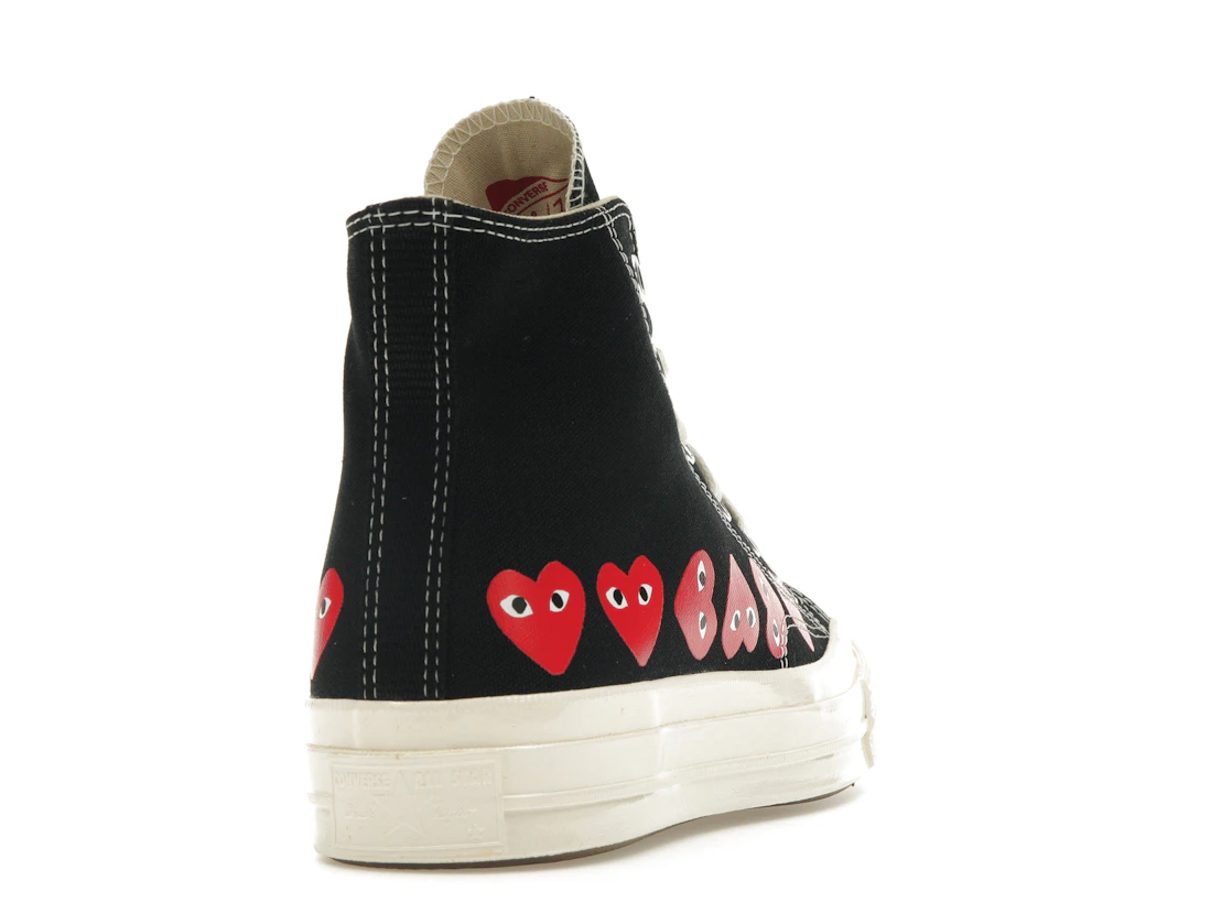 Converse Chuck Taylor All Star 70 Hi Comme des Garcons PLAY Multi-Heart Black