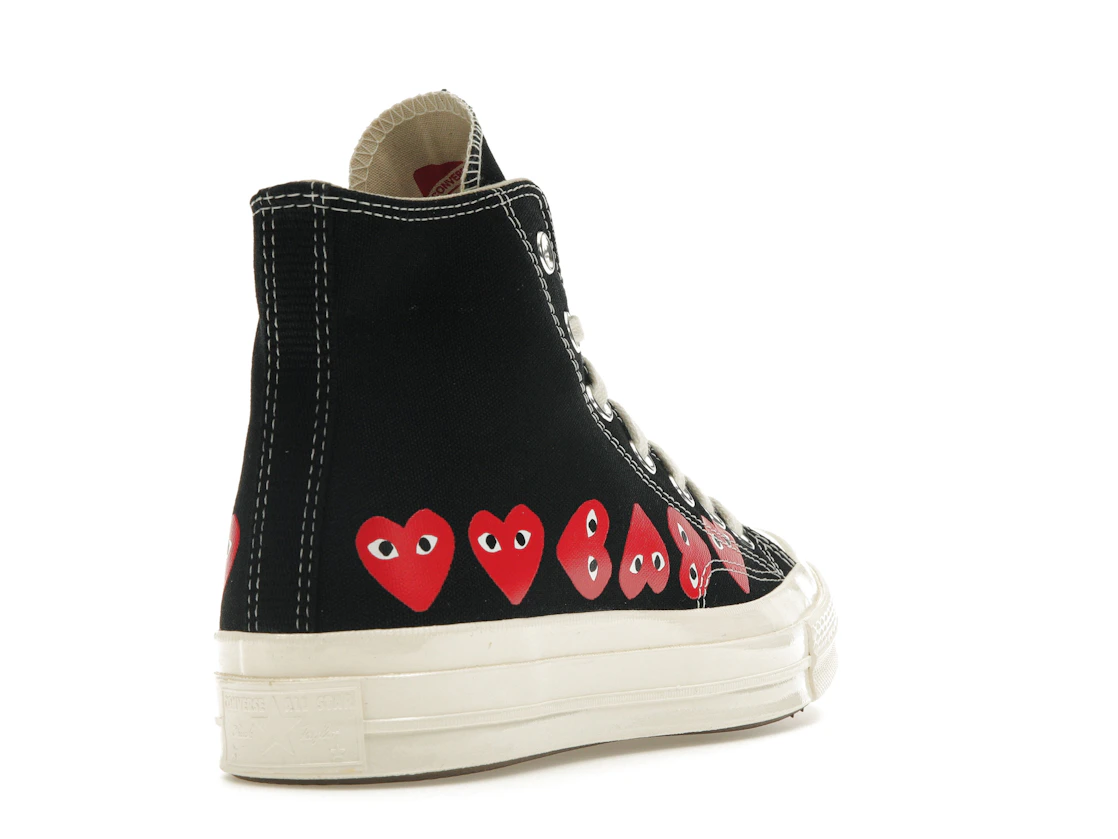Converse Chuck Taylor All Star 70 Hi Comme des Garcons PLAY Multi-Heart Black