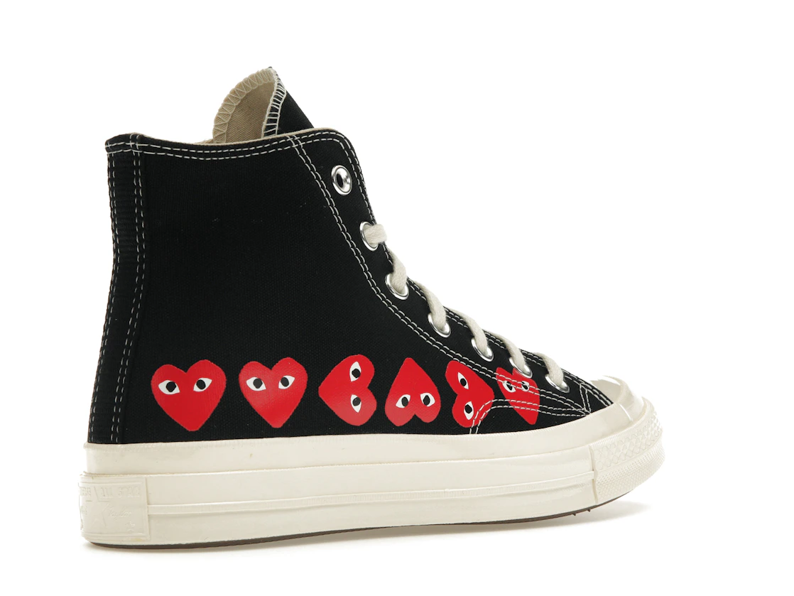 Converse Chuck Taylor All Star 70 Hi Comme des Garcons PLAY Multi-Heart Black