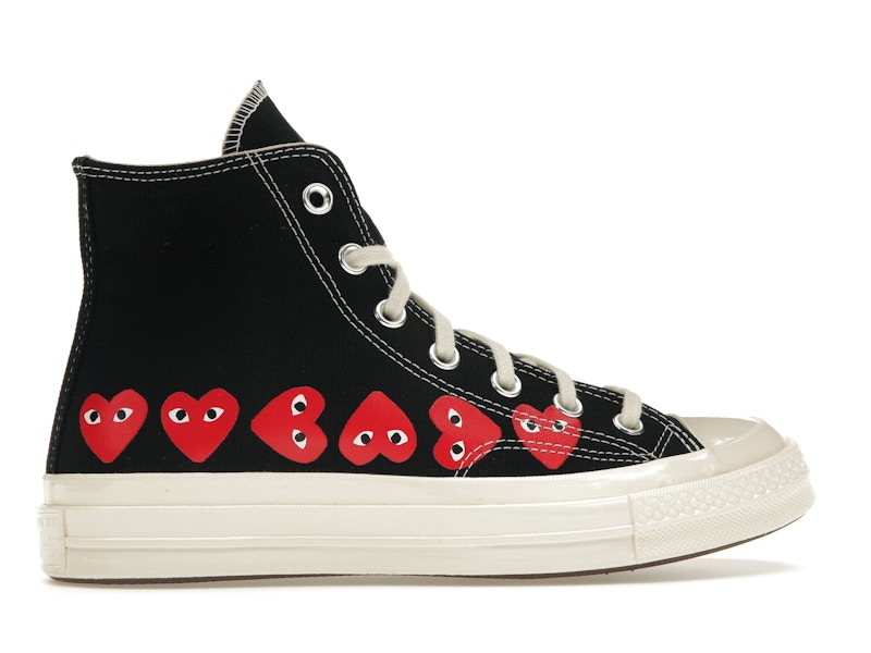 Converse Chuck Taylor All Star 70 Hi Comme des Garcons PLAY Multi-Heart Black
