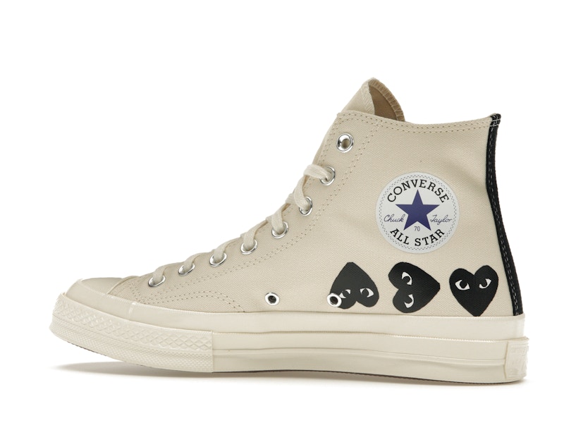 Converse Chuck Taylor All Star 70 Hi Comme des Garcons PLAY Multi-Heart Milk