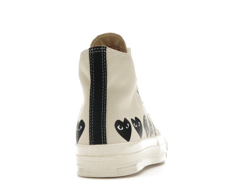 Converse Chuck Taylor All Star 70 Hi Comme des Garcons PLAY Multi-Heart Milk