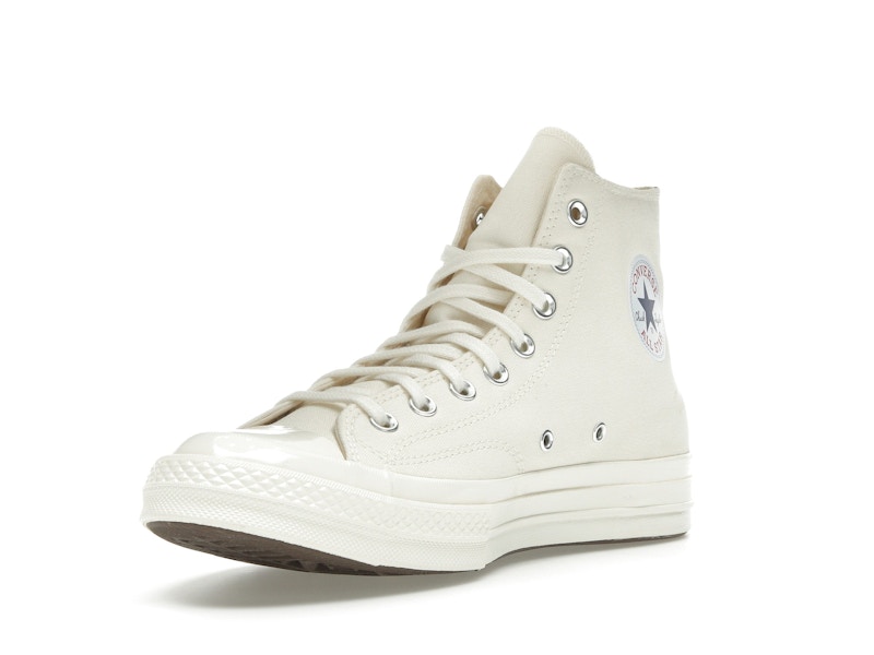Converse Chuck Taylor All Star 70 Hi Comme des Garcons PLAY Single Heart Milk