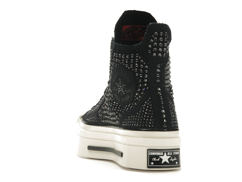 Converse Chuck Taylor All Star 70 Hi De Luxe Squared Swarovski Black (Women's)