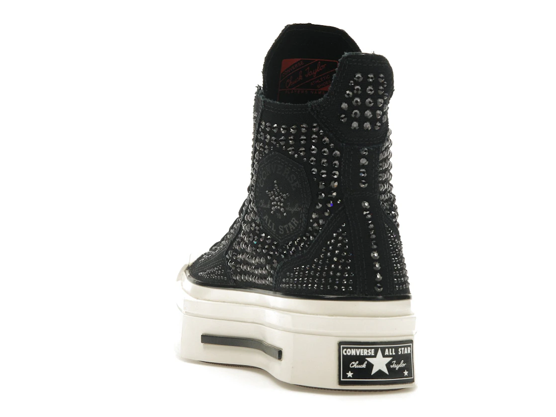 Converse Chuck Taylor All Star 70 Hi De Luxe Squared Swarovski Black (Women's)