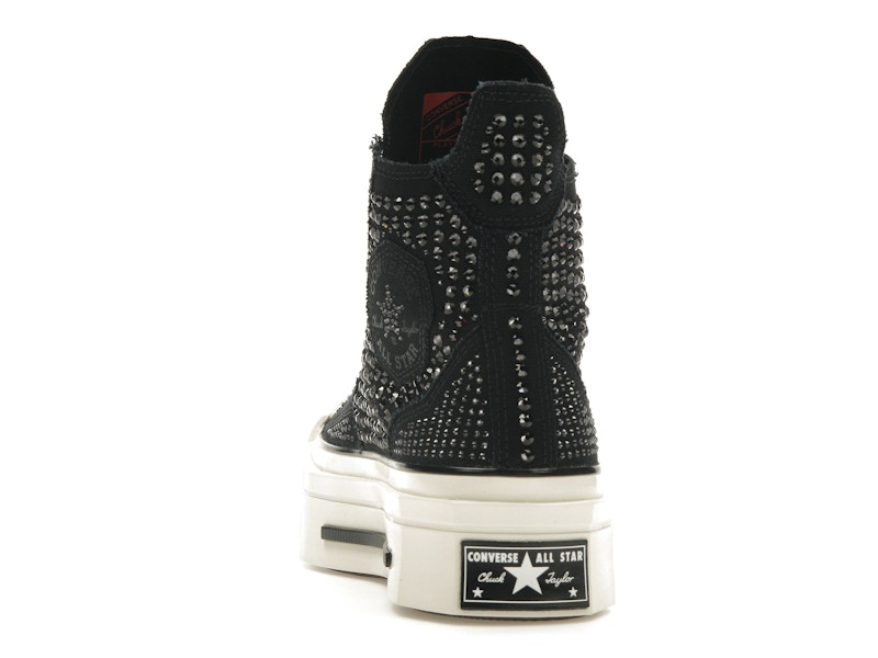 Converse Chuck Taylor All Star 70 Hi De Luxe Squared Swarovski Black (Women's)