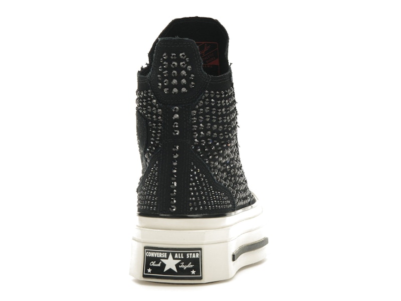 Converse Chuck Taylor All Star 70 Hi De Luxe Squared Swarovski Black (Women's)