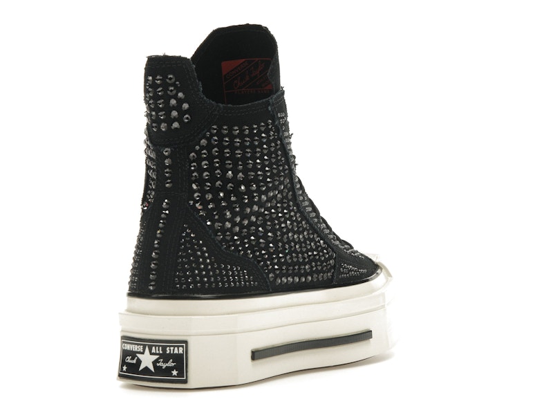 Converse Chuck Taylor All Star 70 Hi De Luxe Squared Swarovski Black (Women's)