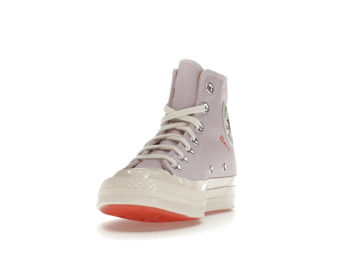 Converse Chuck Taylor All Star 70 Hi Embroidered Floral Pale Amethyst