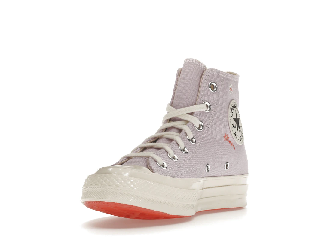 Converse Chuck Taylor All Star 70 Hi Embroidered Floral Pale Amethyst