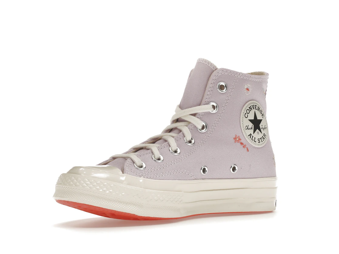 Converse Chuck Taylor All Star 70 Hi Embroidered Floral Pale Amethyst