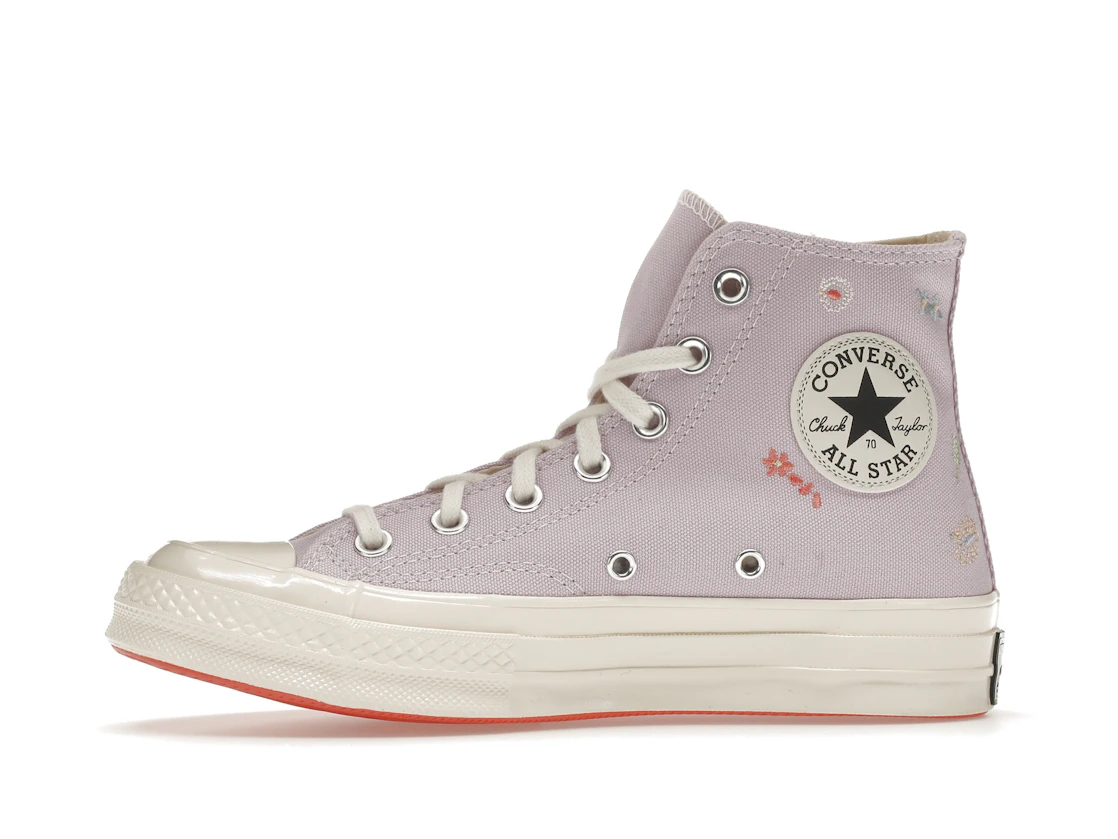 Converse Chuck Taylor All Star 70 Hi Embroidered Floral Pale Amethyst