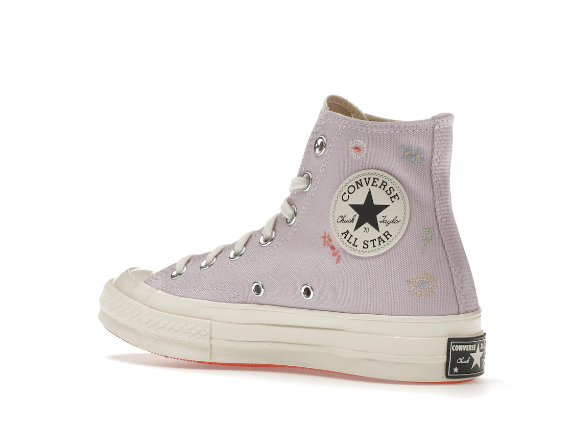 Converse Chuck Taylor All Star 70 Hi Embroidered Floral Pale Amethyst