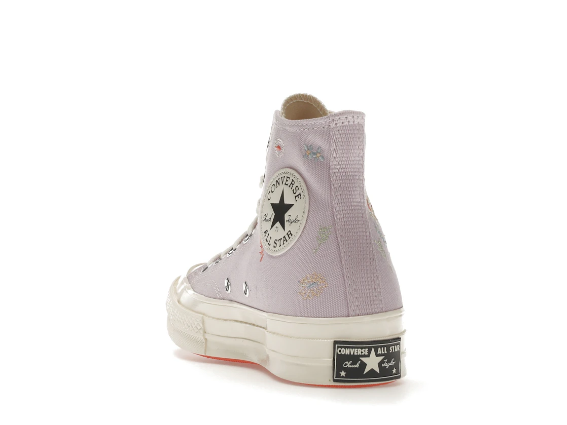 Converse Chuck Taylor All Star 70 Hi Embroidered Floral Pale Amethyst