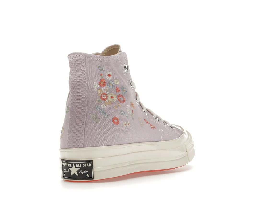 Converse Chuck Taylor All Star 70 Hi Embroidered Floral Pale Amethyst