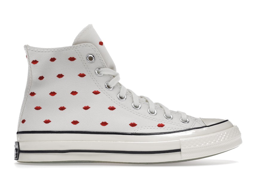 Bevis At regere Fortov Converse Chuck Taylor All-Star 70 Hi Embroidered Lips Vintage White -  A01601C - US