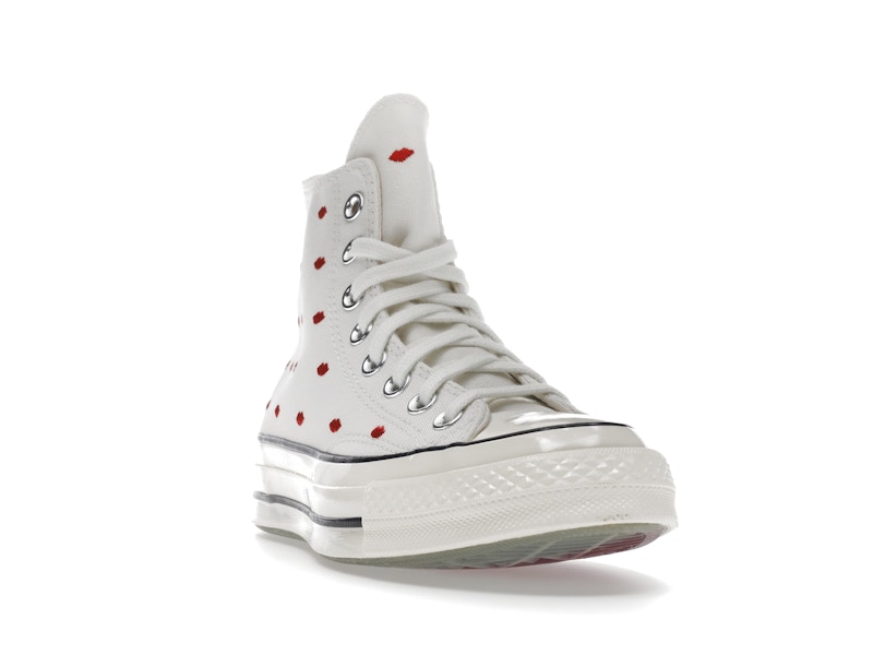 Converse Chuck Taylor All Star 70 Hi Embroidered Lips Vintage White