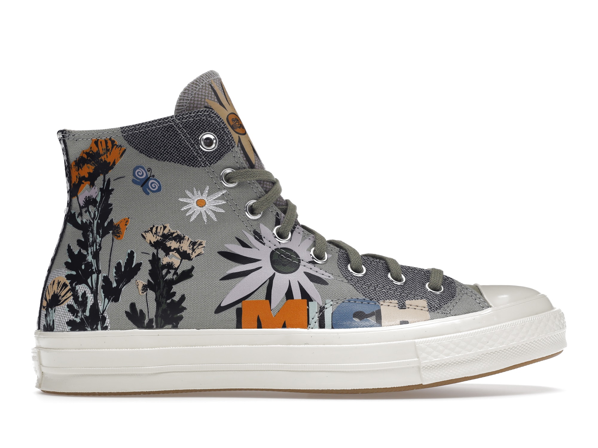 Converse Chuck Taylor All-Star 70 Hi Floral Much Love Slate Egret 