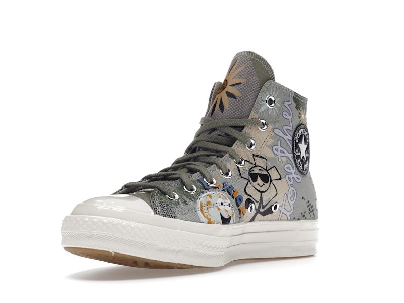 Converse Chuck Taylor All Star 70 Hi Floral Much Love Slate Egret