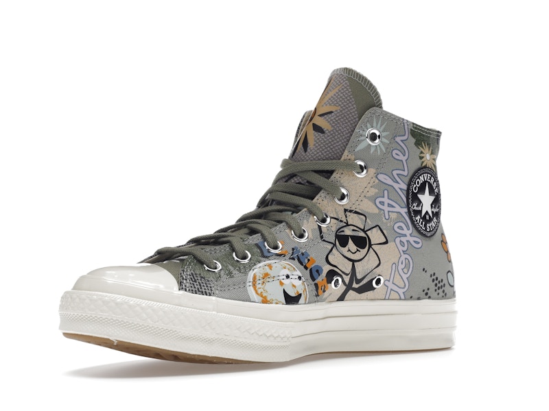 Converse Chuck Taylor All Star 70 Hi Floral Much Love Slate Egret