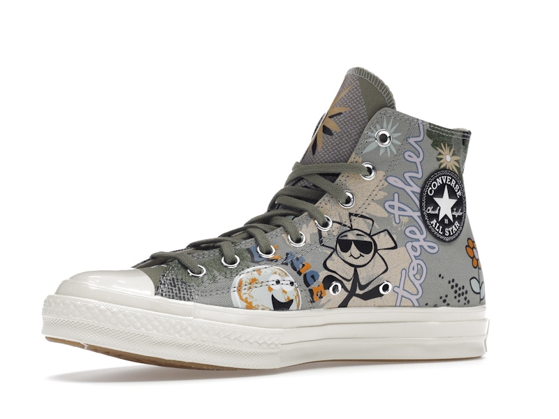Converse Chuck Taylor All Star 70 Hi Floral Much Love Slate Egret