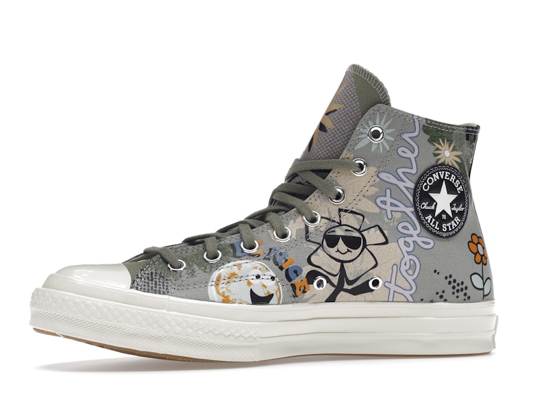 Converse Chuck Taylor All Star 70 Hi Floral Much Love Slate Egret