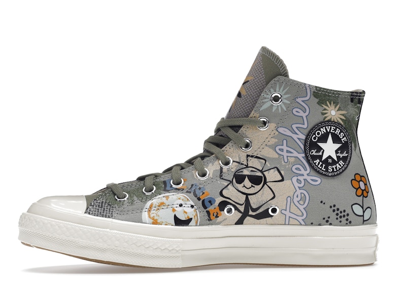 Converse Chuck Taylor All Star 70 Hi Floral Much Love Slate Egret