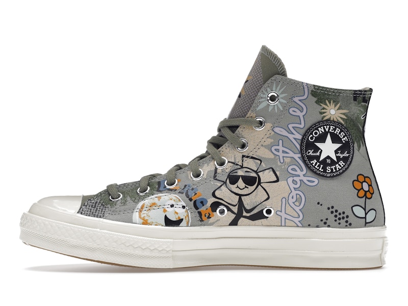Converse Chuck Taylor All Star 70 Hi Floral Much Love Slate Egret
