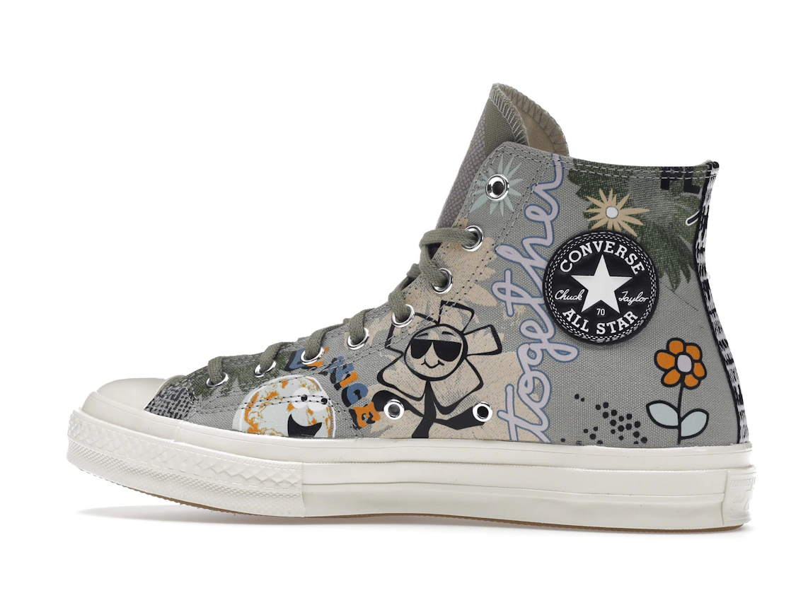 Converse Chuck Taylor All Star 70 Hi Floral Much Love Slate Egret