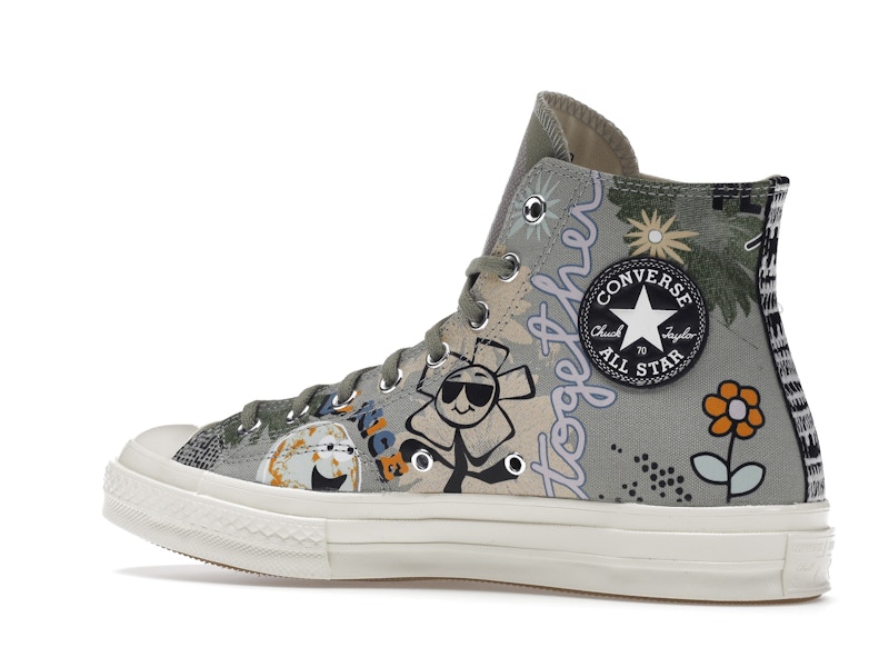 Converse Chuck Taylor All Star 70 Hi Floral Much Love Slate Egret