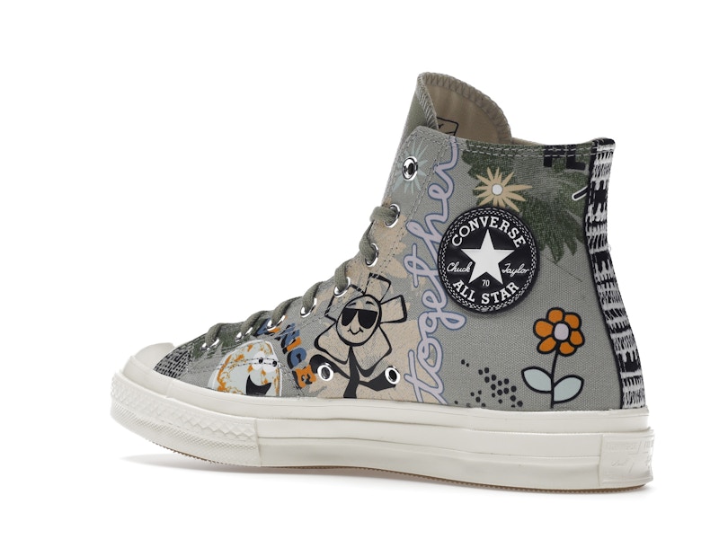 Converse Chuck Taylor All Star 70 Hi Floral Much Love Slate Egret