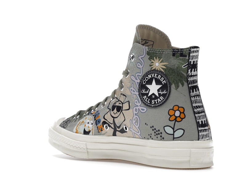 Converse Chuck Taylor All Star 70 Hi Floral Much Love Slate Egret