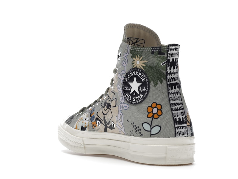Converse Chuck Taylor All Star 70 Hi Floral Much Love Slate Egret