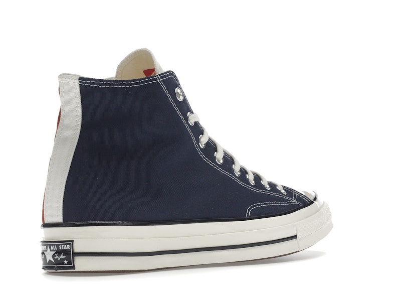 Converse Chuck Taylor All Star 70 Hi Navy Burgundy Split