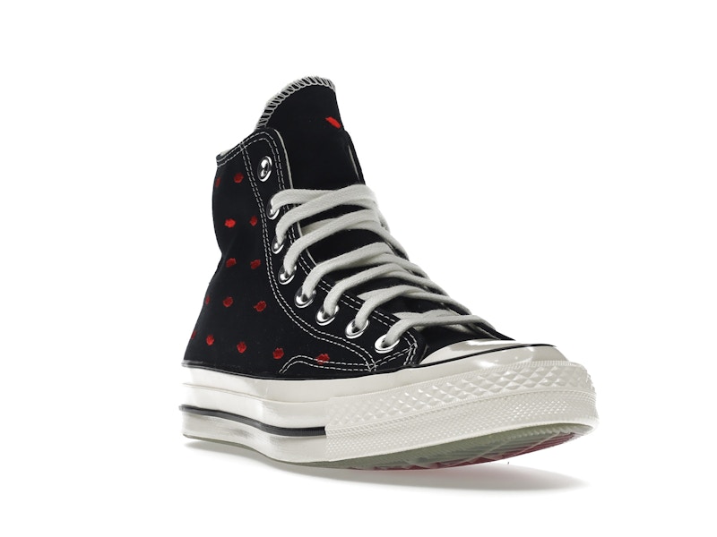 Converse Chuck Taylor All Star 70 Hi Embroidered Lips Black