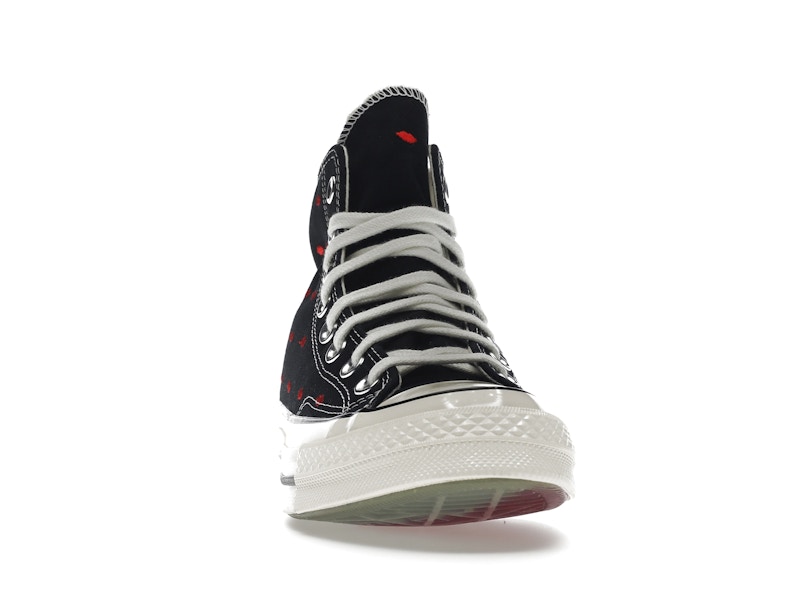Converse Chuck Taylor All Star 70 Hi Embroidered Lips Black