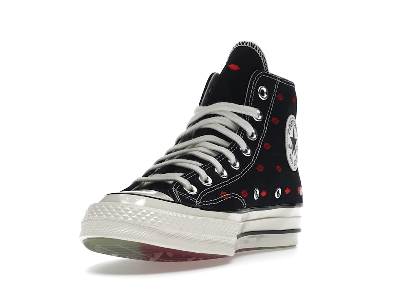 Converse Chuck Taylor All Star 70 Hi Embroidered Lips Black
