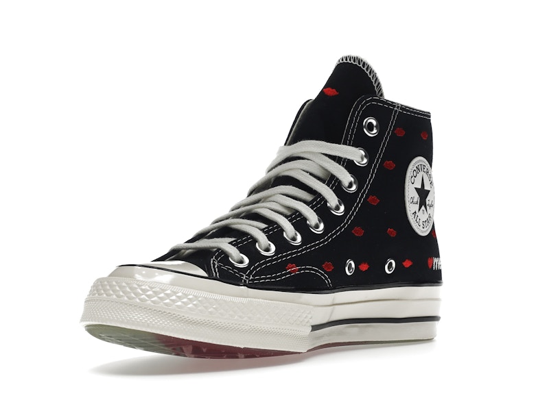 Converse Chuck Taylor All Star 70 Hi Embroidered Lips Black