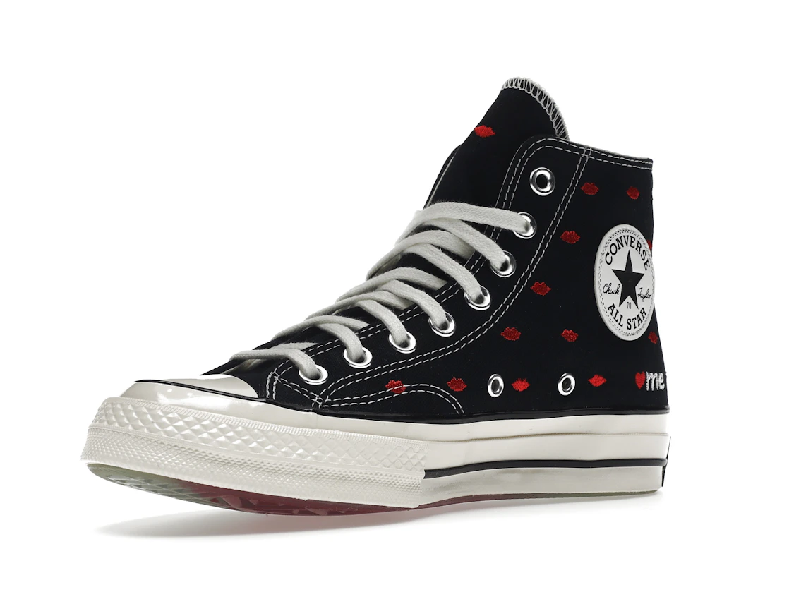 Converse Chuck Taylor All Star 70 Hi Embroidered Lips Black