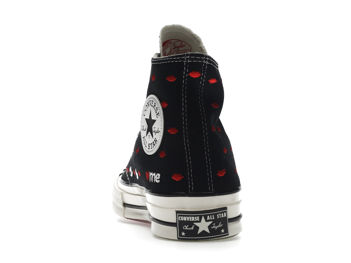 Converse Chuck Taylor All Star 70 Hi Embroidered Lips Black