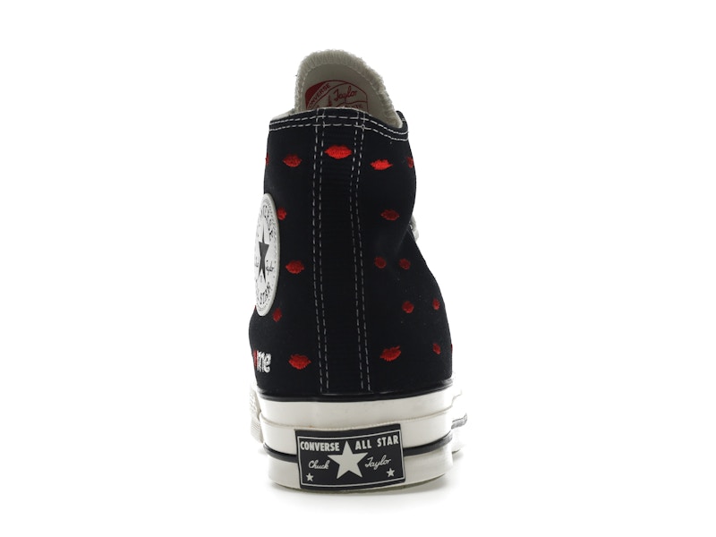 Converse Chuck Taylor All Star 70 Hi Embroidered Lips Black