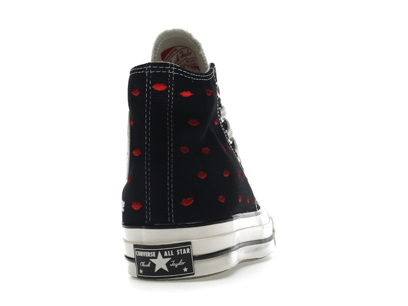 Converse Chuck Taylor All Star 70 Hi Embroidered Lips Black