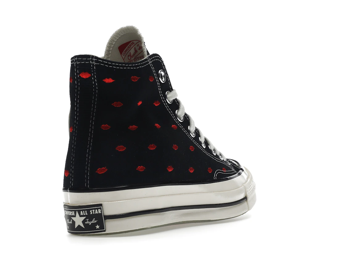 Converse Chuck Taylor All Star 70 Hi Embroidered Lips Black