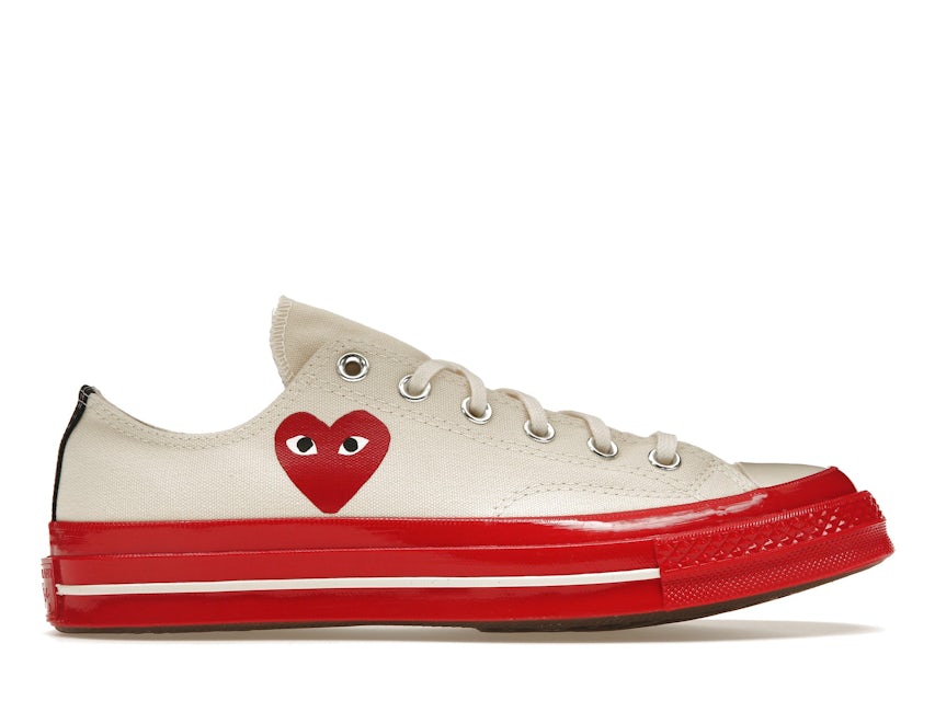 Converse Taylor All Star 70 Ox Comme des Garcons PLAY Egret - A01796C - US