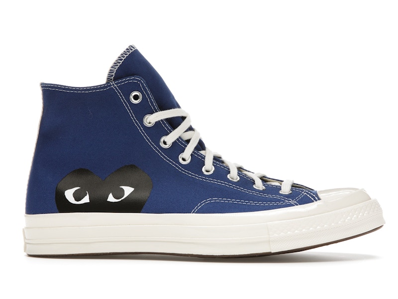 Converse Chuck Taylor All Star 70 Hi Comme des Garcons PLAY Blue Quartz