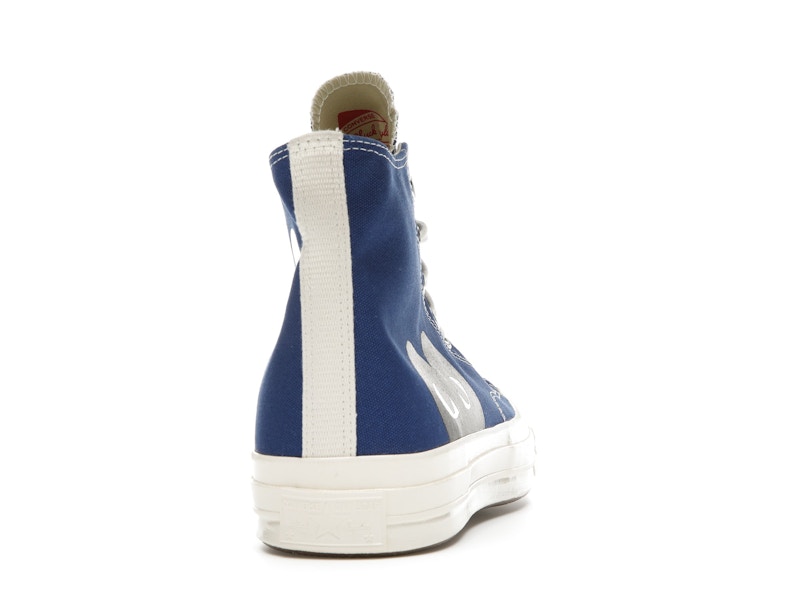 Converse Chuck Taylor All Star 70 Hi Comme des Garcons PLAY Blue Quartz