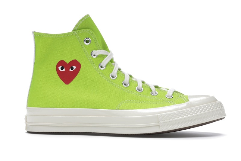 Converse Chuck Taylor All Star 70 Hi Comme des Garcons PLAY Bright Green